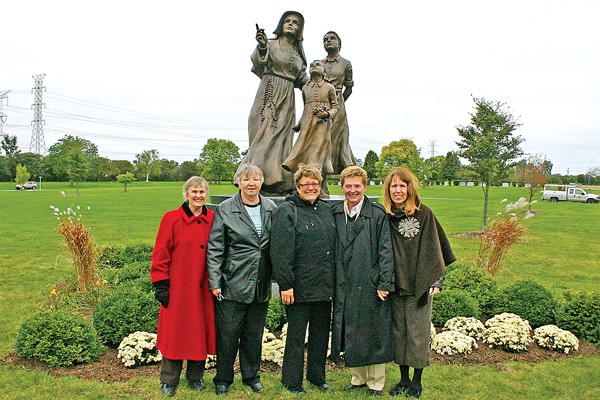 Statue dedication at All Saints Cemetery