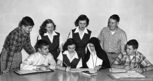 students at Our Lady of Providence High School in Clarksville, Ind.