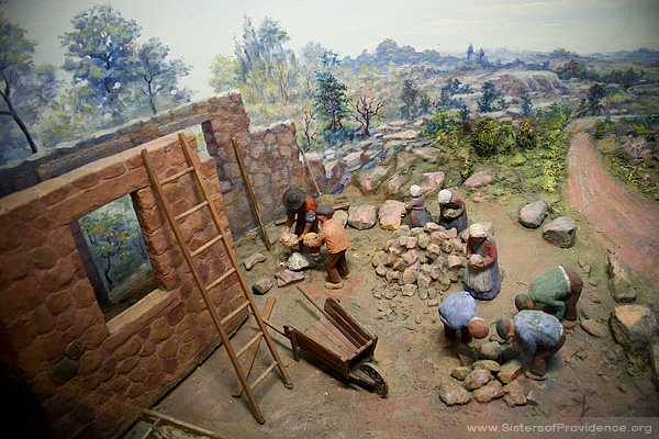 Mother Theodore dioramas: before and after