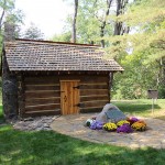 Upon their arrival, the firs thing Saint Mother Theodore and her postulates did was seek out a Log Cabin Chapel, which would serve as their very first "convent". 