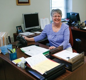 Staff member Karen Sagraves.