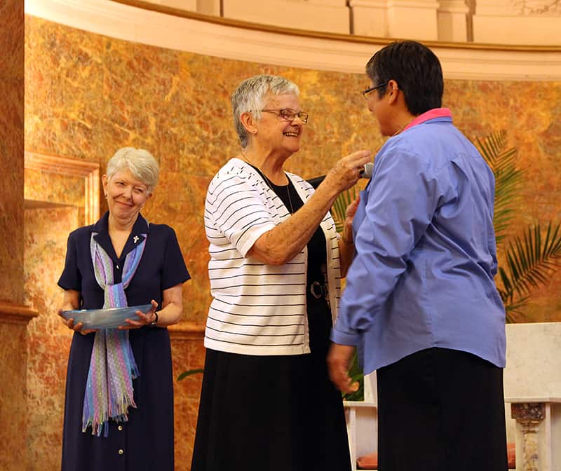 Sister Joni Luna enters the Novitiate on Aug. 10, 2014
