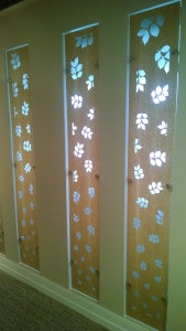 The panels in the Shrine of Saint Mother Theodore Guerin.