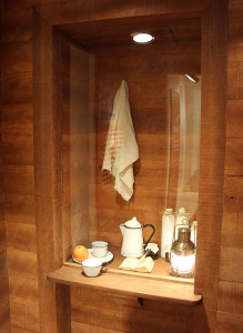 Artifacts on display in the ship room in the new shrine to Saint Mother Theodore Guerin whose grand opening is Oct. 25.