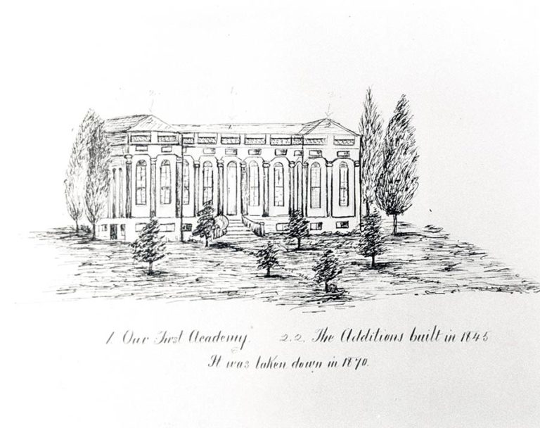 A sketch of the first Academy