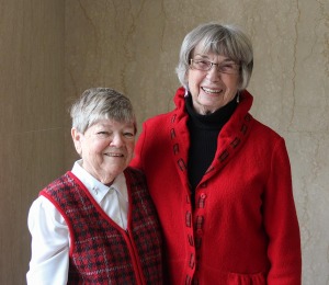 Sister Cathy Campbell and her Providence Associate Companion Jean Smith.