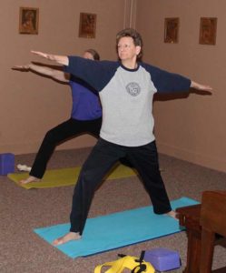 Sister Dawn Tomaszewski enjoys yoga.
