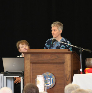 Providence Associate Joan Frisz shares her story as a Providence Associate as part of a panel of associates that spoke July 1 at the Sisters of Providence annual meeting.