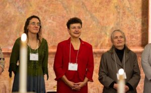 Marilyn Rausch, center, during her commitment ceremony to become a Providence Associate in 2014.