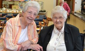 Sister Ann Casper (left) and Sister Mary Michael Lager.