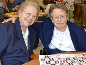 Sister Marie Grace Molloy (left) and Sister Rita Lerner.