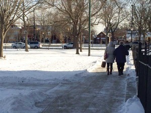 Sister Better walking with another client.