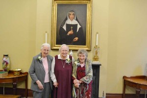 2015 75-year Jubilarians include (from left) Sisters Annette Schipp, Mary Roger Madden and Richard Bussing.