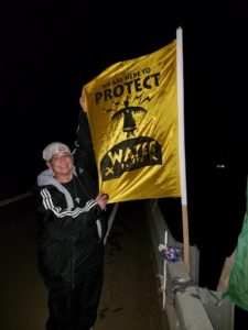 Sister Joni Luna at the Standing Rock Indian Reservation at North Dakota.