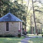 St. Ann Shell Chapel in spring.