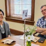 Sister Editha Ben with one of our volunteers, Providence Associate David Hudgens.
