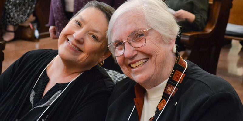 New Providence Associate Diane Orr-Schafer and her Sister of Providence companion Sister Barbara McClelland