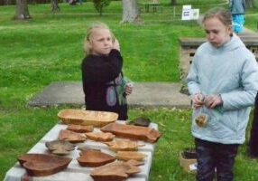 Taking a look at some beautiful wood work.
