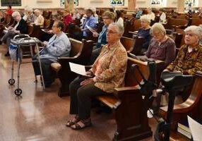 Many Sisters of Providence and others during the 2022 Foundation Day Mass.