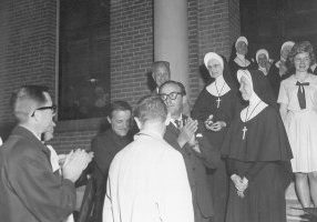 Sister Mary Jean Mark and Sister Alma Louise Mescher along with others in Georgia in the summer of 1965.