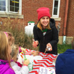 Intern Mallory Uchalik helped out at Christmas Fun at the Woods