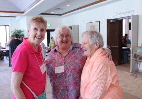 Laughing it up are Sister Claire Hanson, Providence Associate Sheila Donis and Sister Teresa Costello.