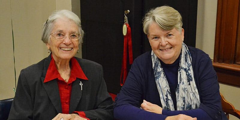 Sister Barbara Ann Bluntzer (left) with special guest Sister Jody O'Neil.
